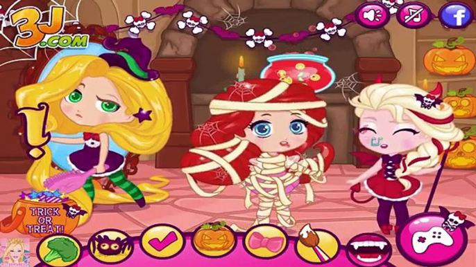 Et Robe amusement amusement des jeux Princesse relâchement vers le haut en haut Chibi halloween disney elsa rapunzel ariel anna f