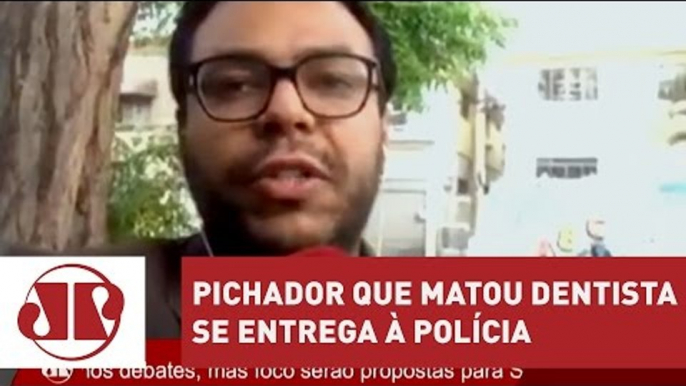 Pichador que matou dentista se entrega à polícia | Jornal da Manhã | Jovem Pan