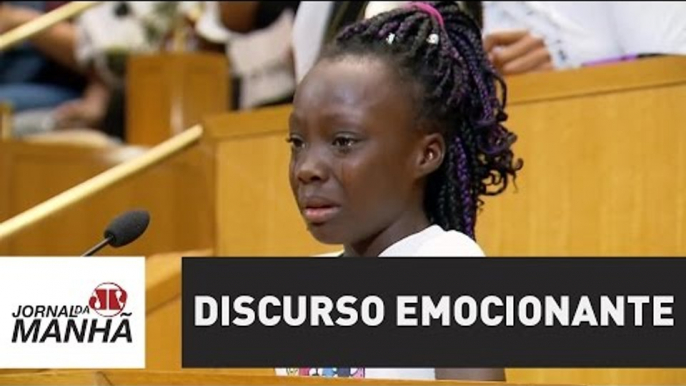 Discurso de criança sobre tratamento com negros nos EUA emociona | Jornal da Manhã | Jovem Pan