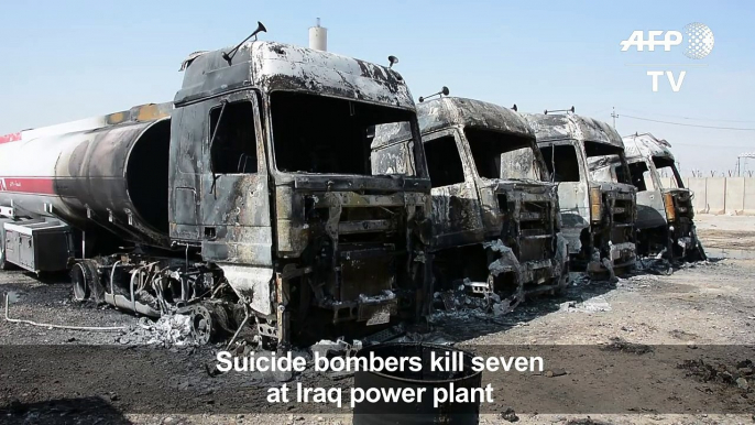 Suicide bombers kill 7 in attack on Iraq power plant