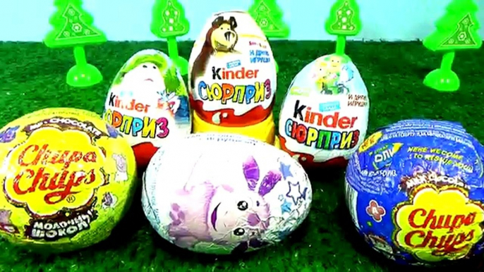 Tous les et dessins animés en rang série Kinder Surprise Masha Medved Fixiki Luntik Peppa pig