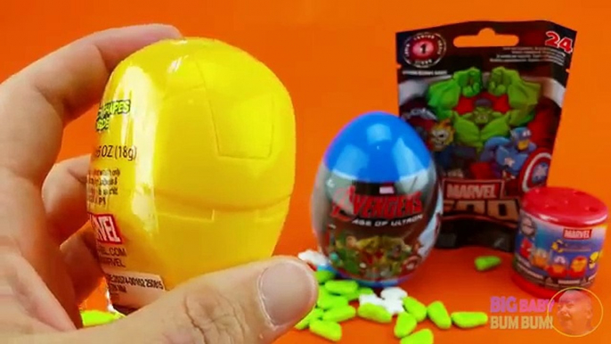 Et des sacs aveugle Oeuf merveille pâte à modeler jouets avec Avengers thor kinder surprise surprise |