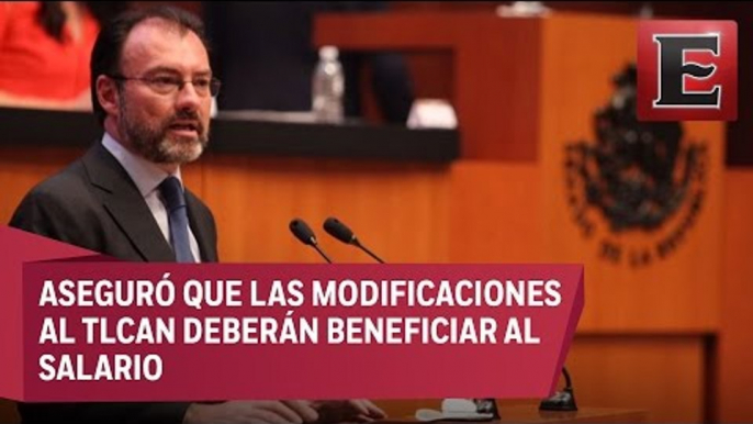 Videgaray comparece ante el Senado