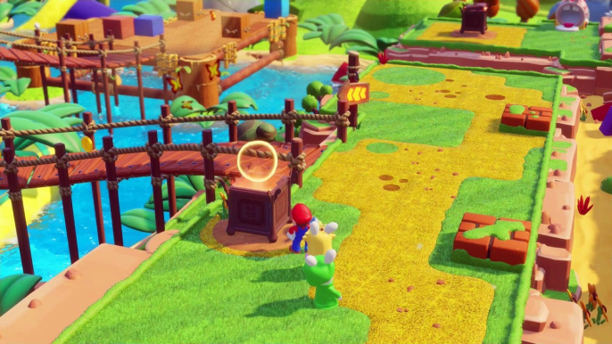 Mario Rabbids Kingdom Battle [ Trimmed to 2 GB for Dailymotion (end) Full on www.youtube.com/watch?v=EcU2Frr1SUA ] Lapins Crétins, Ancient Gardens, Mario, Rabbid Peach, Rabbid Luigi, turn-based combat, Nintendo Switch