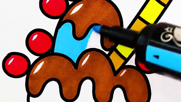 Ice Cream Drawing and Coloring for Kids | Art Colors for Сhildrens with Colored Markers