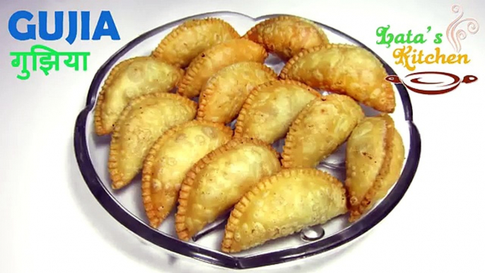 Gujiya Recipe / Mawa Dryfruit Gujiya Recipe - How to make Perfect Gujia at Home - Latas Kitchen
