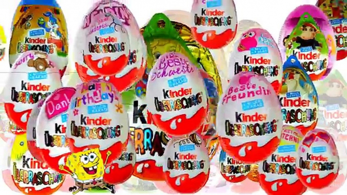 20 Kinder Surprise Surprise Eggs Angry Birds Disney Pixar Spongebob My Little Pony