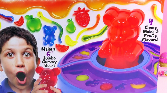 Gummy Fory Create Gummi Bears Sweet N Sour Candy Worms Fruit Snacks Kit Unboxing Video