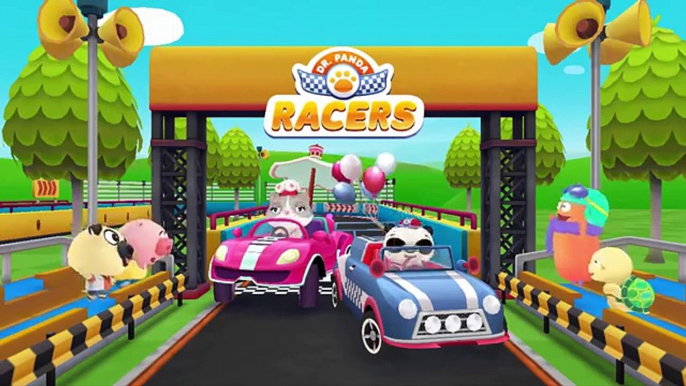 Kids Fun With Panda Racers | Play Cars & Create An Awesome Track | Dr. Panda Game