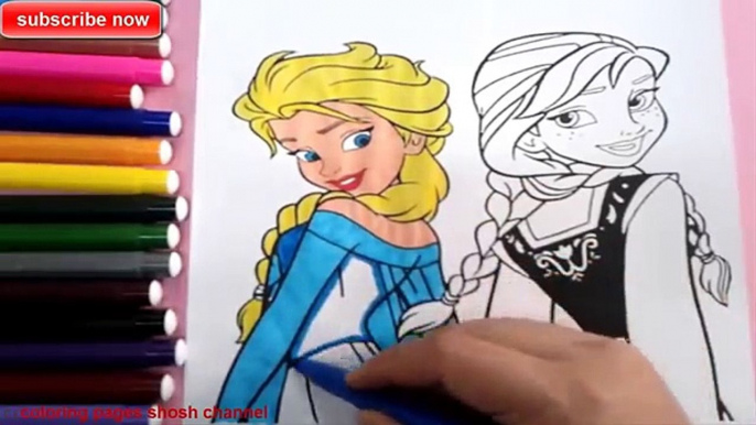 Couleur coloration les couleurs dessin fièvre gelé apprentissage à Il Pages disney anna elsa l pages fo