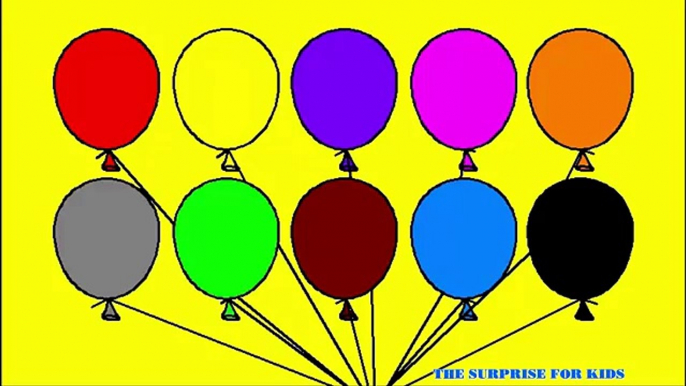 Pommes des ballons les couleurs coloration couleurs pour enfants Apprendre le le le le la avec page | | surpris