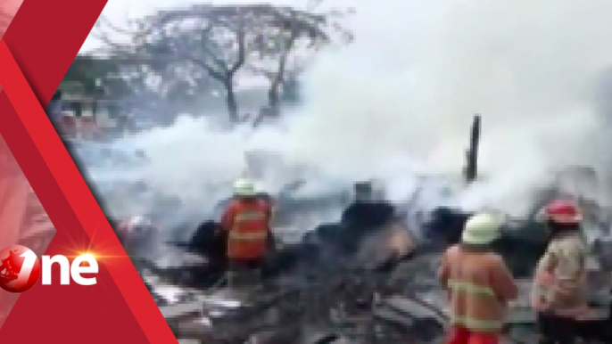 Gudang Penyimpanan Kayu Ludes Terbakar di Bandung