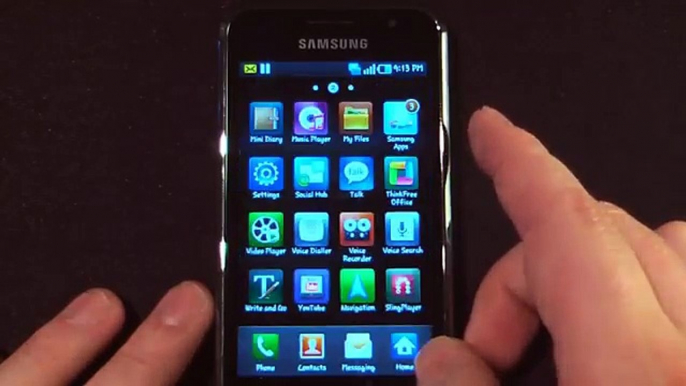 Galaxie partie logiciel Samsung s gt-i9000 tour 1