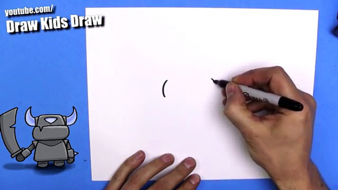 How To Draw Mini Pekka from Clash Royale EASY Chibi Step By Step Kawaii DrawKidsDraw