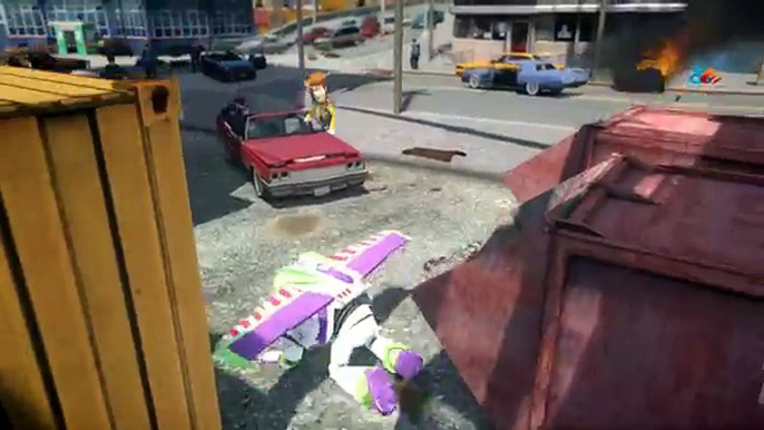 Buzz Lightyear vs Woody - Toy Story Battle - Grand Theft Auto