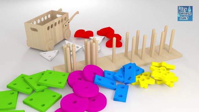 Colors and shapes for kids blocks toys | CzyWieszJak