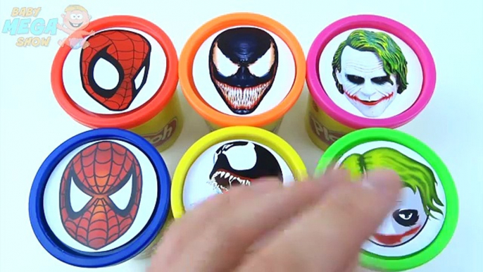 Play Doh Superhero Lollipops Learn Colors for KIds Finger Family Nursery Rhymes Spiderman