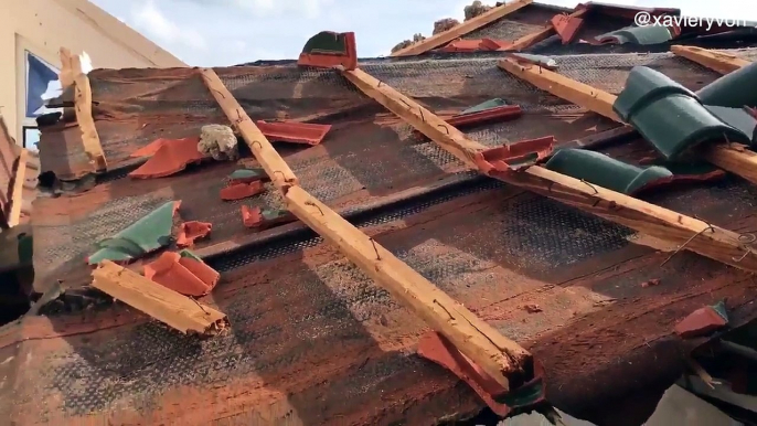 Ouragan Irma : les dégâts dans cette maison luxueuse à Saint Martin