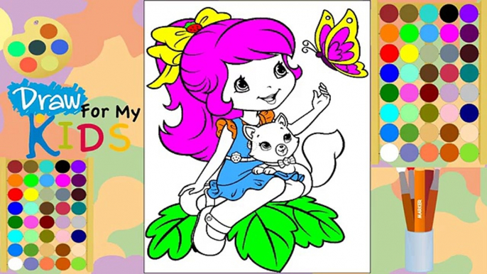 Coloring Book Pages Strawberry Shortcake Berry Best Dancing Girl BEST LEARNING Videos For