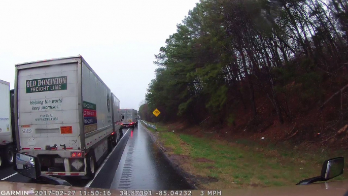 Distracted Truck Driver Causes Wreck