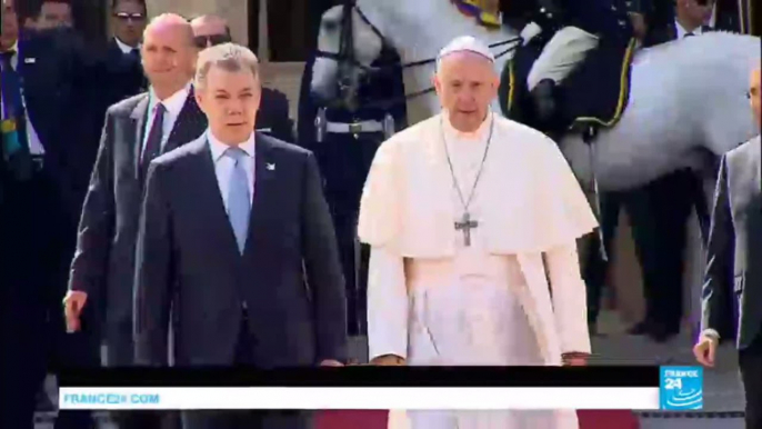 Pope Francis in Colombia: Pontiff urges forgiveness after decades of conflict