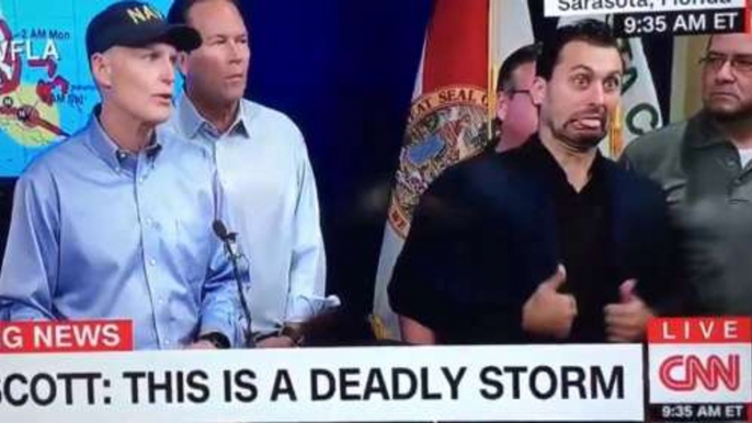 Sign Language Interpreter Steals Show During Hurricane Irma Evacuation Warning