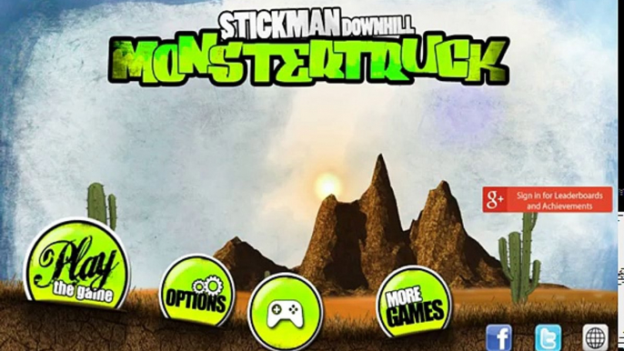 Androide cuesta abajo jugabilidad Stickman monstertruck