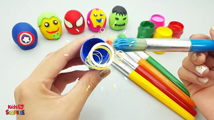 Learn Colors Finger Family Song Nursery Rhymes Superhero Xylophone Body Paint SpiderMan Jo