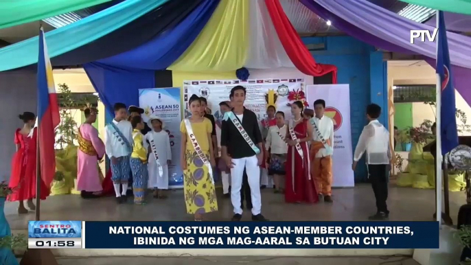 National costumes ng ASEAN-member countries, ibinida ng mga mag-aaral sa Butuan City