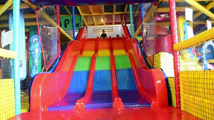 Indoor Playground Family Fun for Kids Play Center Slides Playroom with Balls | TheChildhoodLife