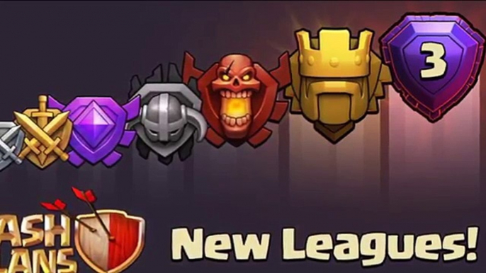 Обновление!новые лиги: титановая и легендарная! clash of clans
