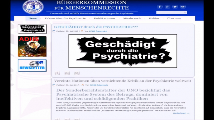 Professor Puras, Sonderberichterstatter der UN äußert vernichtender Kritik an der Psychiatrie weltweit