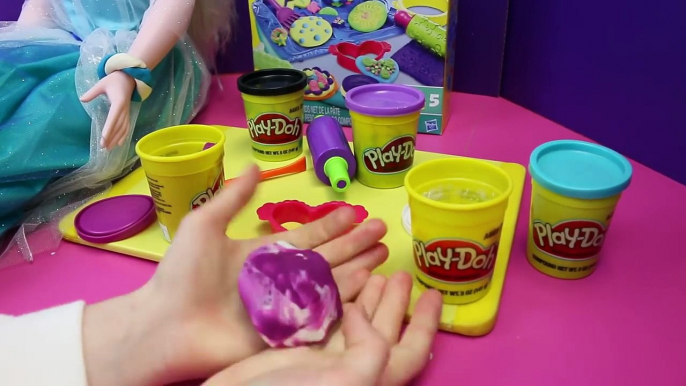 Frozen Disney My Size Elsa Doll Making Play Doh Jewelry Necklace Bracelet and Ring Tutorial