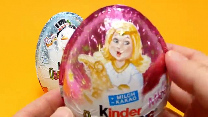 2 KINDER Surprise Maxi Eggs Christmas With My Little Pony And Peanuts Toys + KINDER Mini M