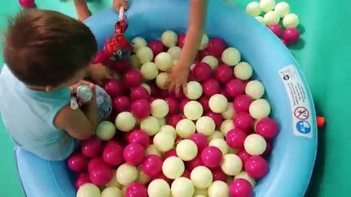 Balls For Kids Children Toddlers Games Room With Spiderman Kinder Joy And Lollipops ♥♥♥