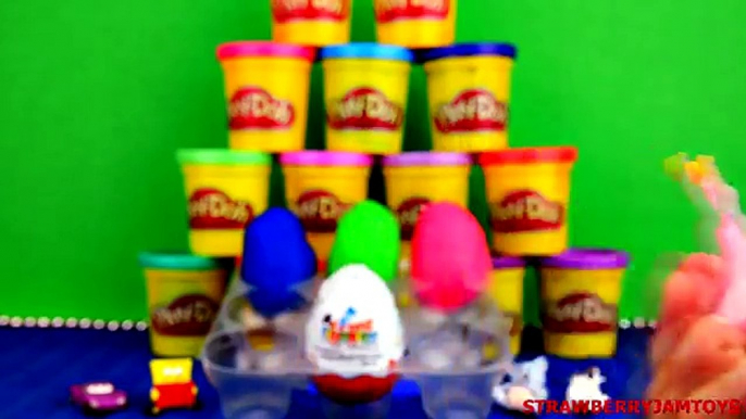 Play Doh Kinder Surprise Angry Birds Cars 2 Hello Kitty Spongebob Disney Planes Surprise E