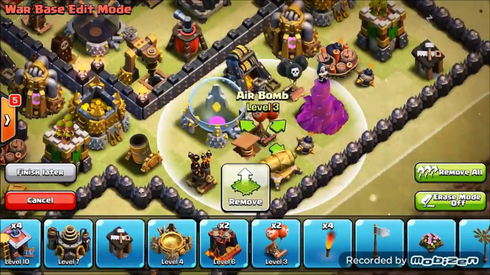 Clash of Clans - Town Hall 9 (TH9) Best War base new [Anti 2 stars] + Replays