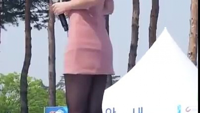 170430 홍진영 백댄서 상암월드컵공원 하프마라톤 (Fancam) 사랑한다 안한다