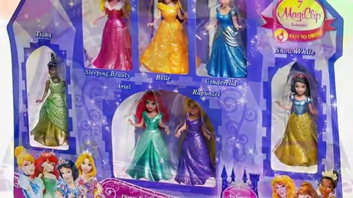 Play Doh Dress Disney Princess - Rapunzel, Ariel, Cinderella, Snow White Magic Clip Dolls