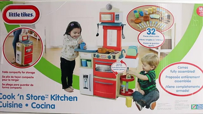 Little Tikes Cook N Store Kitchen and Super Chef Kitchen Playset Toy Review!