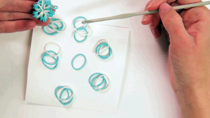 Easy Flower or Snowflake Charm Without the Rainbow Loom