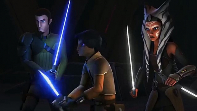 Darth Maul, Ezra, Kanan and Ahsoka vs The Inquisitors Star Wars Rebels Season 2 Finale