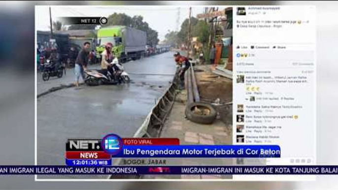 Foto Seorang Ibu Pengendara Motor Menjadi Viral - NET12