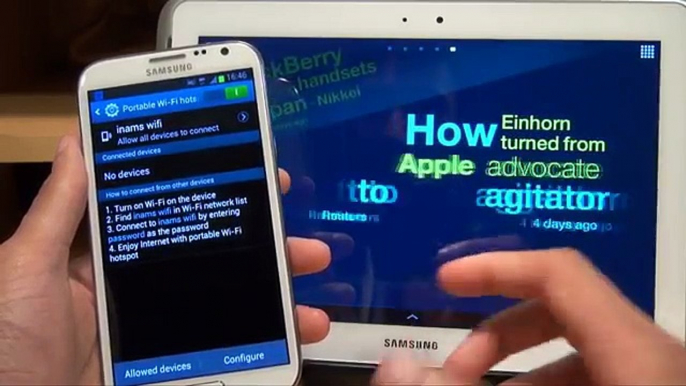 Set Up Portable Wifi Hotspot & Teathering to Tablet