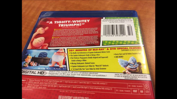 Critique du film Captain Underpants: The First Epic Movie en combo Blu-ray/DVD