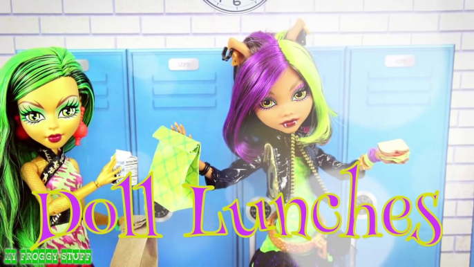 DIY - Monster High Special: How to Make Doll Food: Lunches - Handmade - Doll - Crafts