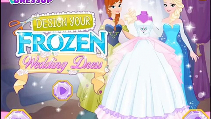 Lets Design Your Frozen Wedding Dress Video Game-Princess Anna and Elsa Frozen Wedding