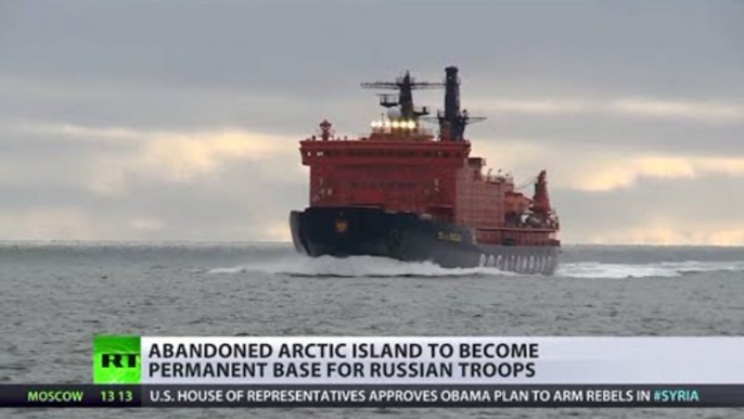 Abandoned Arctic island to become base for Russian troops