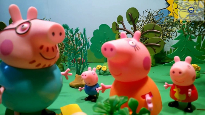 Игрушки Peppa Pig Свинка Пеппа и ее семья Мультфильм для детей Выход в лес на пикник