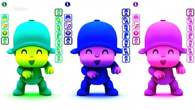 Bébé dessin animé les couleurs couleurs éducation pour enfants Apprendre mon Parlant avec Pocoyo animation comp